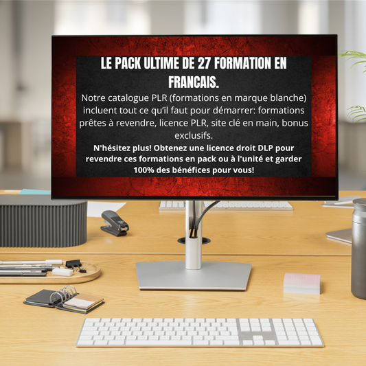 Pack Business : 7 Formations a revendre droit a vie !